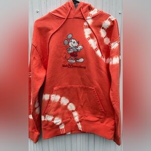 Disney Red Tie-Dye Mickey Mouse Hoodie